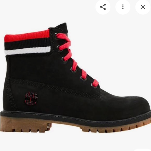 Timberland 6" Black Bulls Collaboration Mitchell & Ness NBA Premium Boots sz 4.5 - Picture 1 of 6